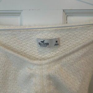 Hollister Creamy White Cinch Sweater